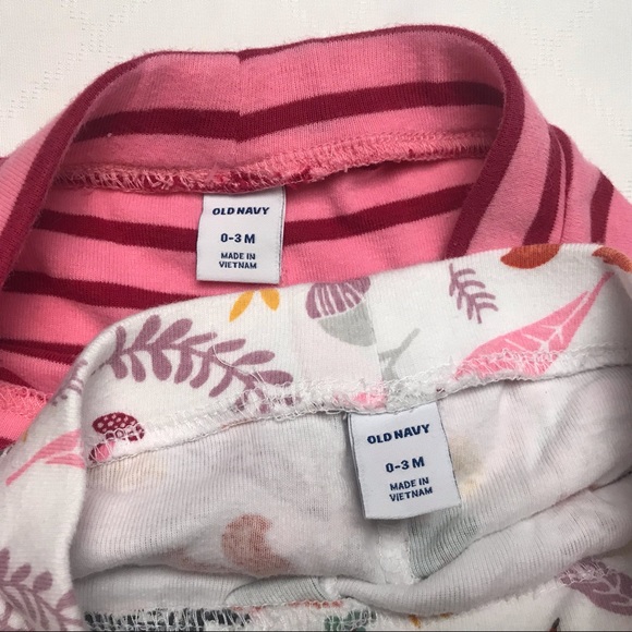 Set of 2 cotton pull-on pants 0-3 m Old Navy - Picture 4 of 4